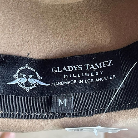 Gladys Tamez Millinery Alex Hat  in Camel Women's Size M NWT - Picture 9 of 10